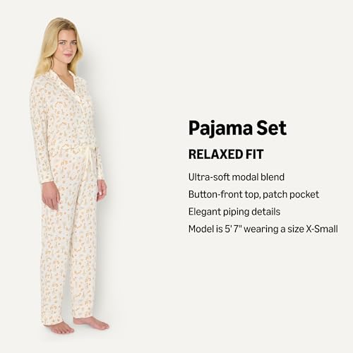 image for Amazon Essentials x Sofia Grainge Women's Stretch Modal Long-Sleeve an