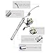 Mini Fishing Rod Micro Fishing Rod Elastic Fishing Rod Spinning Wheel Reel Combos Portable Mini Steel Ice Fishing Rod for River, Lake, Ice Fishing
