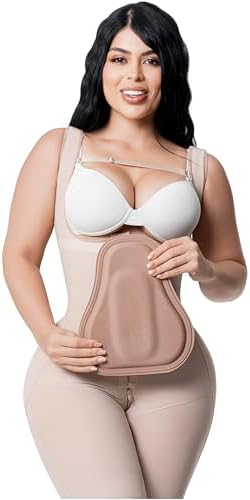 Salome Liposuction Tummy Tuck Ab Board Compression Garment Post Surgery Tabla Postoperatoria Lipo 360 Abdominal Cocoa image 4