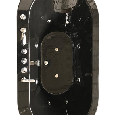 Łazienka Włochy Wolnostojąca wanna z hydromasażem 185x95 10 dyszy biały lub czarny I