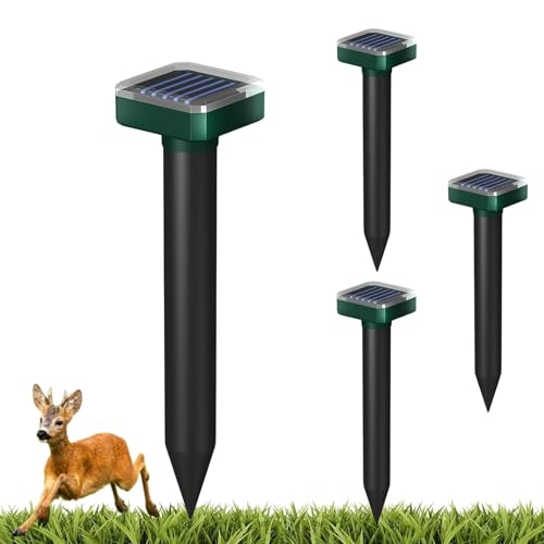Deer Repellent Deer and Rabbit Repellent Deer Repellent Devices for Garden&Outdoor Deer Repellent for Plants&Trees Deer Deterrent Solar Deer Repellent Devices Sonic&Waterproof (4)
