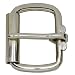flevado Gürtelschnalle extrem dicke stabile Rollschnalle aus Rundstahl Buckle 4 cm Metall Dornschließe für Gürtel mit 4 cm Breite M 1