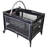 Cosco Funsport Deluxe Playard, Pack for travel, Bassinet mode, Portable Indoor & Outdoor Use/ play, compact fold, lightweight, travel bag included - Seedling