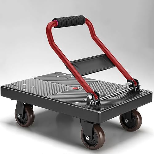 Carretilla plegable de mano con 4 ruedas y capacidad 200 kg miniatura 2
