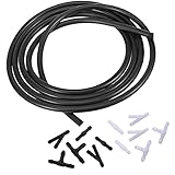 Windshield Washer Hose Kit - 4 Meter Universal Washer Fluid Hose with 12 Pcs Hose Connectors, Suitable for Most Windshield Washer Nozzle Installation, Connect Car Water Pump and Nozzles