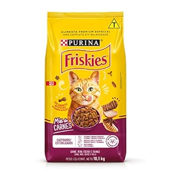 Purina Friskies Ração Gatos Castrados Friskies Mix De Carne 10 1Kg
