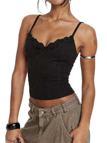 トップス andmary Nini lace tank black ANDMARY】Nini lace tank