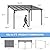 AirWire 10x14 FT Gazebo Pergola Awnings for Patio with Hardtop Gazebos on Clearance Patio Covers for Shade and Rain, Lean to Gazebo Sunroom Patio Canopy Outdoor Pergolas for Patios,Decks,Backyard