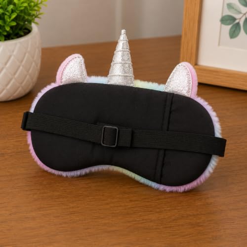 Image of Jenna Cute Sleeping Eye Shade Mask Cover for Insomnia, Meditation, Puffy Eyes and Dark Circles Unicorn Multi color