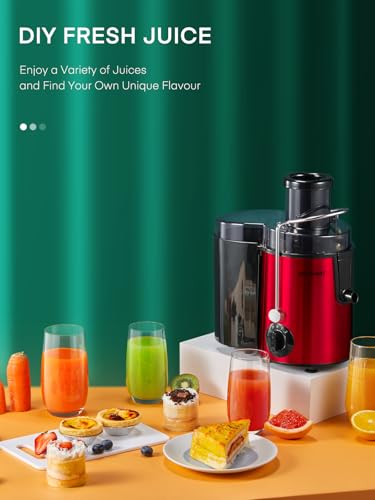 Image of HOUSNAT Centrifugal Juicer for Whole Fruit and Vegetables, 3 Speed, 400W