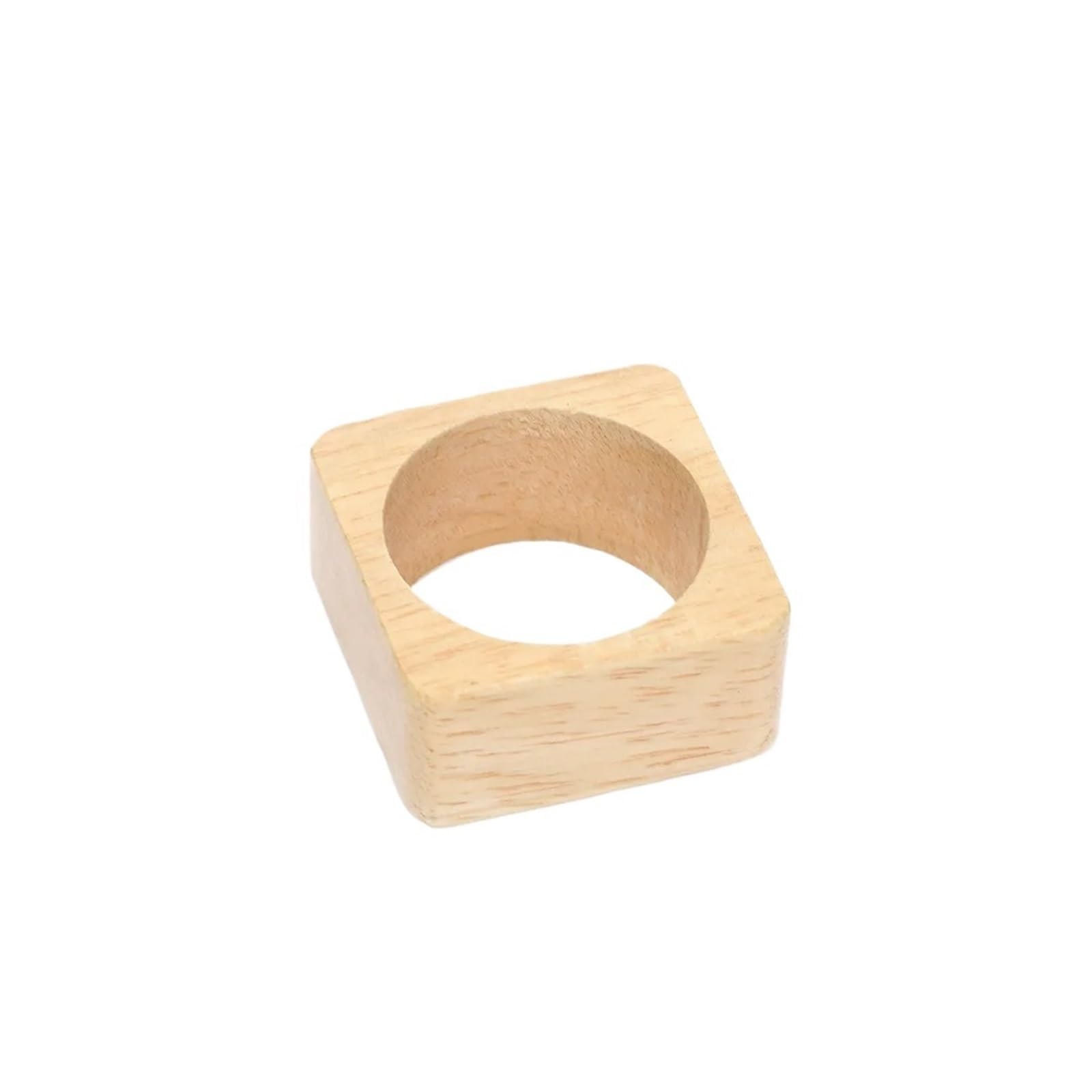Wooden Napkin Rings Round Napkins Wood Color