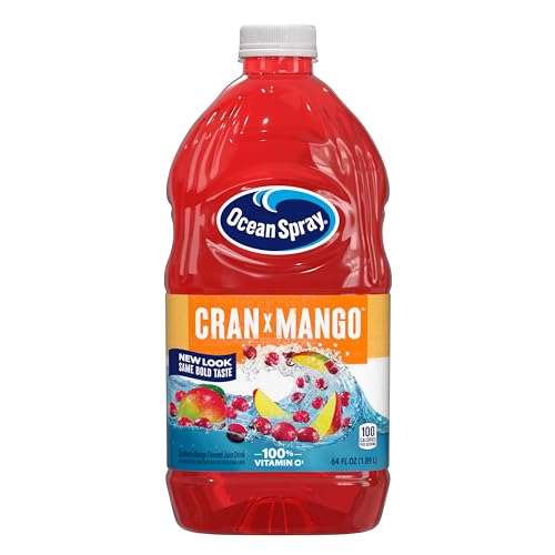 Image of Ocean Spray Cran-Mango Cranberry Mango Juice Drink, 64 Fl Oz Bottle (Pack of 8)