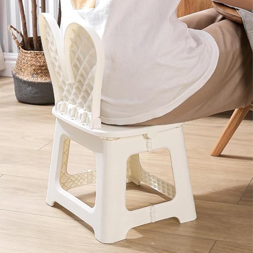 Tabouret pliable design petit avec zone de chaussure d'assistance - 5
