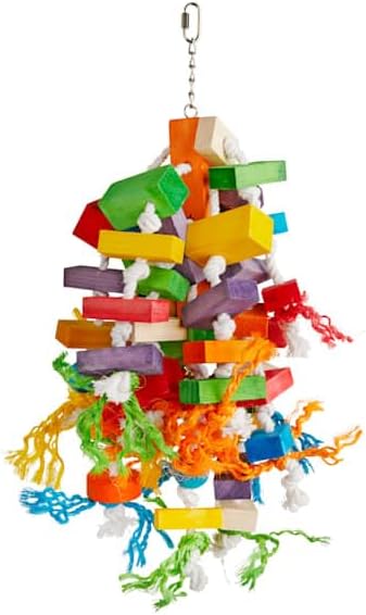 You & Me by Petco Colorblock Cluster Chewing Bird Toy Large
