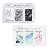 Monolike Magnetic Bookmarks Marble, 6 Pieces