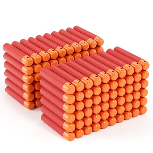 120 Mega Darts Refills for Mega Guns, Mega Dart Bullets Fit for Nerf Mega Guns, Mega Series Blasters, Mega Darts Bulk, Red Darts Fits for Nerf Mega Blasters (0.79in W)
