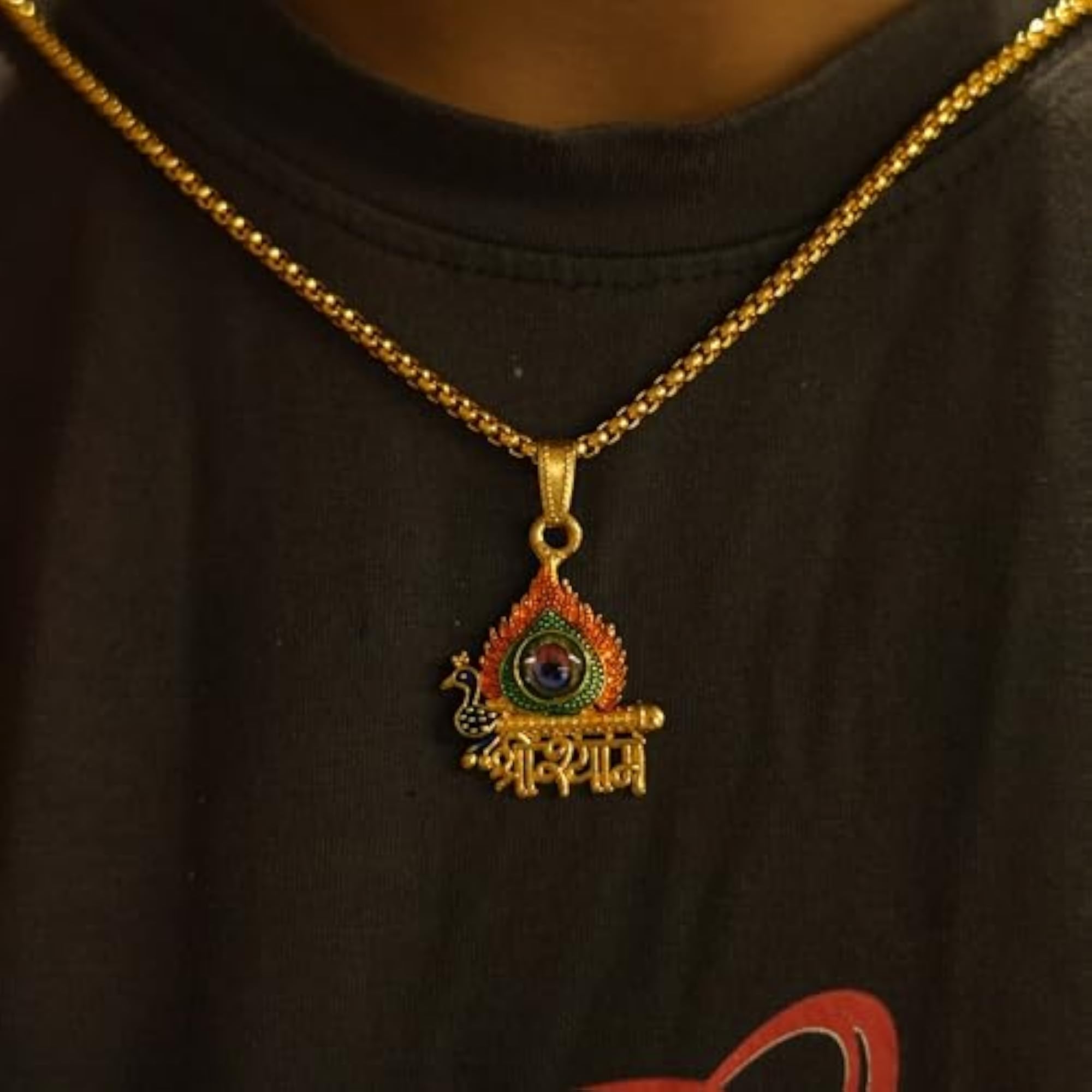 Shree Shyam Pendant Necklace, Divine Gift