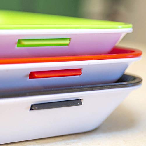 Cucudy Bandeja de Preservação de Alimentos Bandeja de Preservação de Vácuo Empilhável com Tampa Elás