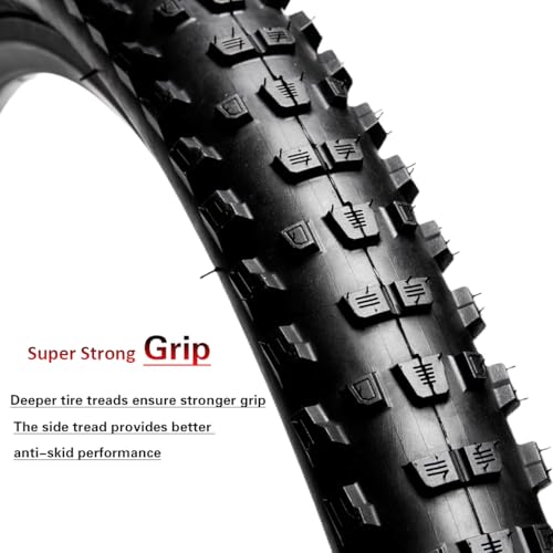26/27.5/29×2.25 inch Bike Tires Pair Mountain Bike Tires Foldable Bicycle Tires Anti-Puncture and Wear-Resistant Pack of 2