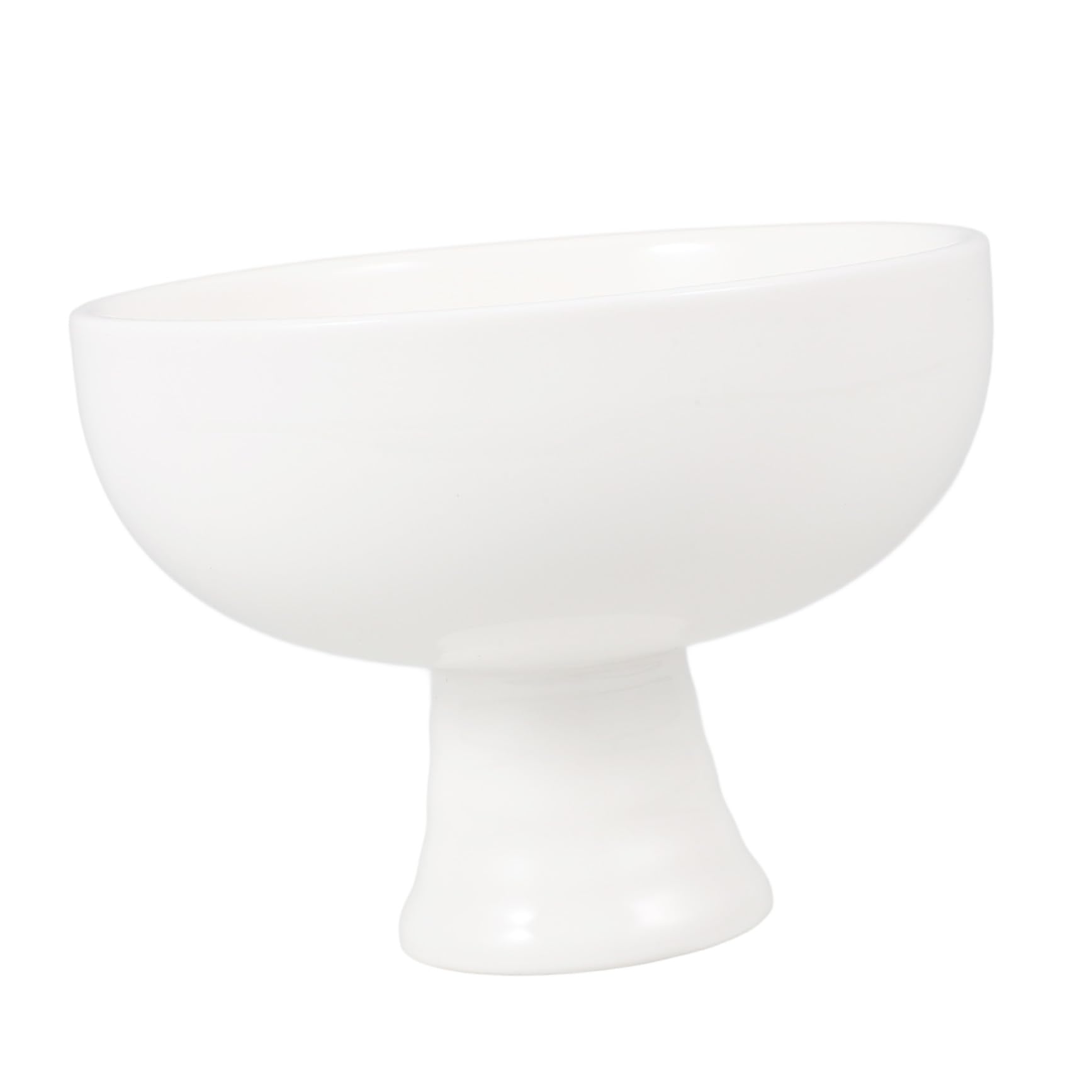 Bol de Cerámica con Pedestal Redondo de Cuenco para Postres Helados y Frutas Diseño Elegante para Servir Aperitivos y Dulces Casa o Restaurante