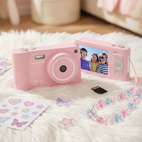 Image of New Digital Camera 50MP FHD 1080P Point and Shoot Camera with 16X Zoom Anti Shake Compact Camera for Kids (Purple)