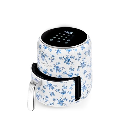 Laura Ashley 4.5L 9-in-1 Digital Air Fryer with Rapid Air Technology | Low Oil Cooking with Energy Saving 1500W Air Fryers | Non-Stick, Easy to Clean Airfryer with Smart Touch Control & LED Display