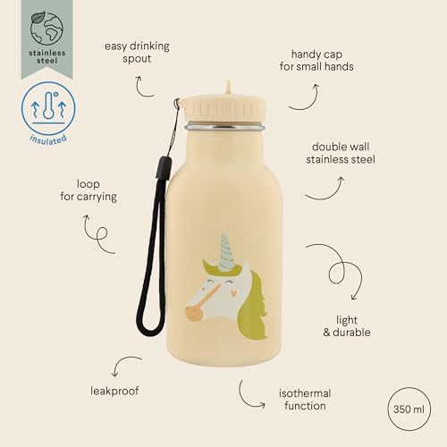 Trixie Baby Trixie Thermosflasche für Kinder, Edelstahl, 350 ml (Mrs. Unicorn (Einhorn))