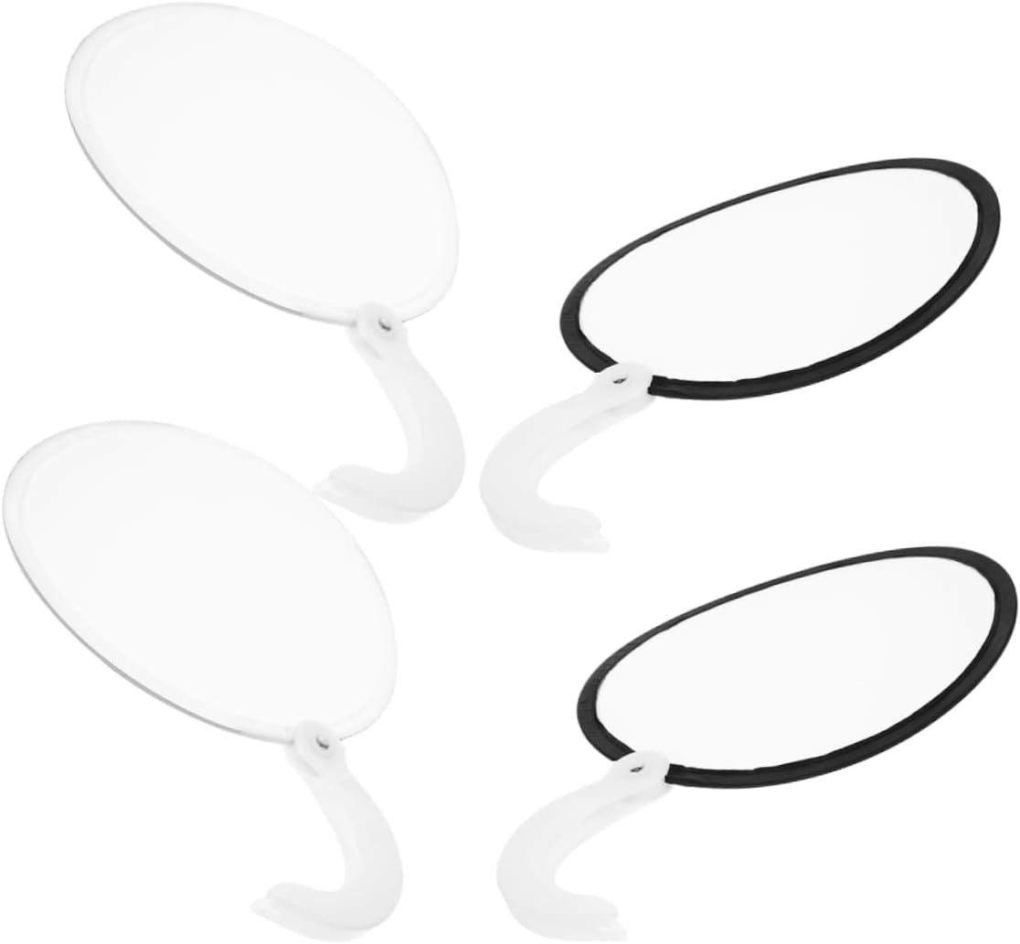 Cabilock 20pcs Round Folding Handheld Fan Portable Fans for Weddings Festivals Travel Lightweight Foldable Design for Easy Storage Colors for Versatile Use