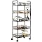 3-Tier Rolling Utility Storage Cart, Multi-Purpose Jamaica