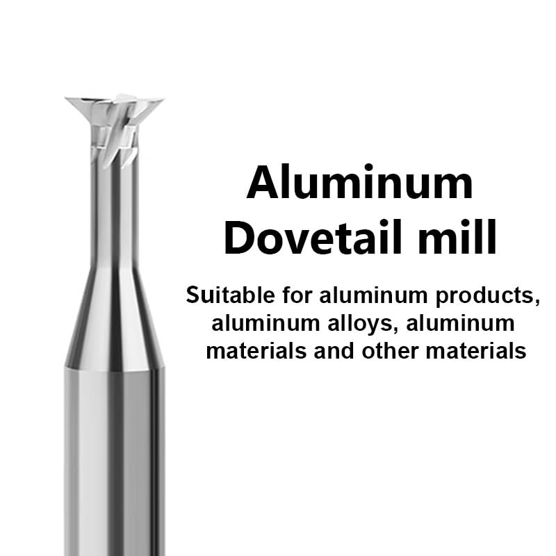 1 szt. Frez z węglika spiekanego do jaskółczego ogona 60 stopni 0,9-12 mm Narzędzie obróbki CNC czołowy rowków cięcia stali i aluminium(10xD10x60x60Deg,For aluminum)