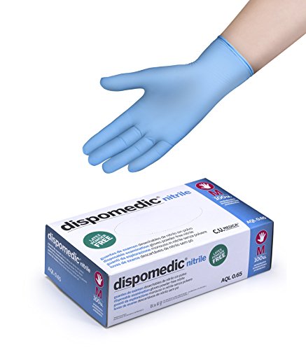 Dispomedic Dispomedic Nitrile Guante sin Polvo, S