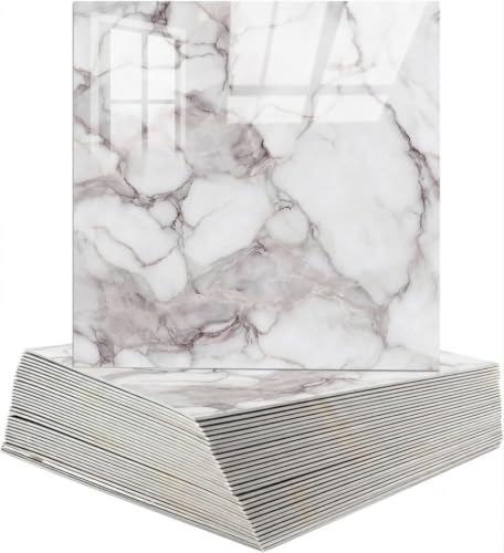 Image of OCEANSKY 3D Wallpaper PE Foam self Adhesive Brick Design Wall Stickers /DIY Wallpaper for Home Hotel Living Room Bedroom Cafe Deco (57, Light Grey)