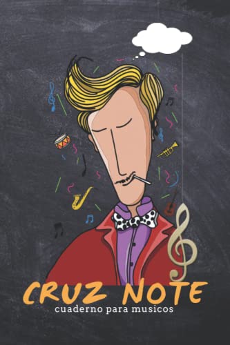libreta regalo para musicos - regalo friki CRUZ NOTE: Cuaderno