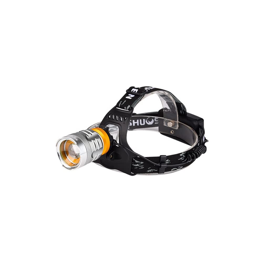 OYYMTE LED Outdoor Long-Range Rechargeable 3000 Head-Wearing Lithium Battery T6 Flashlight Night Fishing Rice Head Lamp Miner's