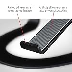 Twelve South Curve, Cooling Laptop Stand for MacBooks & Laptops,Matte Black - Image 4