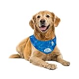 ALL FOR PAWS Dog Cooling Bandana, Cooling Bandanas for Extra Large Dogs, Dog Cooling Neck Wrap, Cooling Scarf for Dogs, Blue Ice Dog Neck Cooler for Summer (XL)