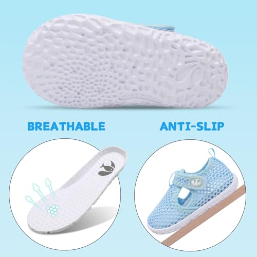 Image of FEETCITY Baby Boys Girls Water Sport Shoes Barefoot Kids Aqua Socks Quick-Dry Beach Swim Pool Shoes