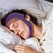 Yuibthr Chin Strap for Sleeping, V Line Lifting Mask, Reusable Face Strap, Jaw Exerciser (Purple)