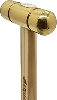 Vista 4 de Big Horn 19257 Martillo con mango de madera dura y cabeza de latón macizo, 4 oz