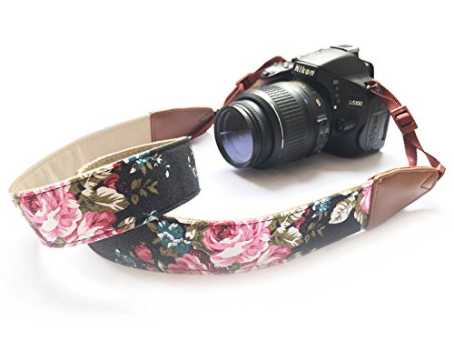 Camera Strap Neck, Adjustable Vintage Floral Camera Straps Shoulder Belt For Women /Men,Camera Strap For Nikon / Canon / Sony / Olympus / Samsung / Pentax Etc Dslr / Slr #TOP1