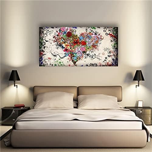 Point de croix cristal painting coeur d'amour mosaïque 80x160