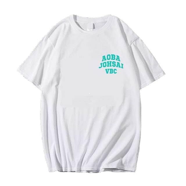 GenericShirts - Haikyuus Aoba%Johsais VBC Uniform T Shirt Men Unisex Kawaisis Summer Tops Cartoon Karate Graphic Tees Tee Shirt Male Harajukus