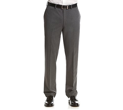 Van Heusen Men's Slim Fit Flex Stretch Suit Separate Pant (Blazer and Pant), Grey Solid, 42Wx32L