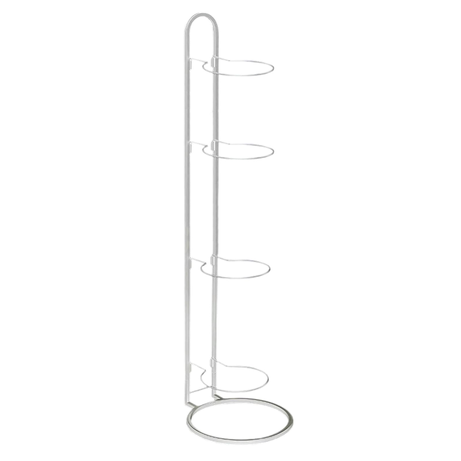 RAFGALDEX Space Saving Football Rack Stand 4 Tiered Adjustable Cube Vertical Shelf for Basketball Soccer Volleyball Organizers Football Storage Rack