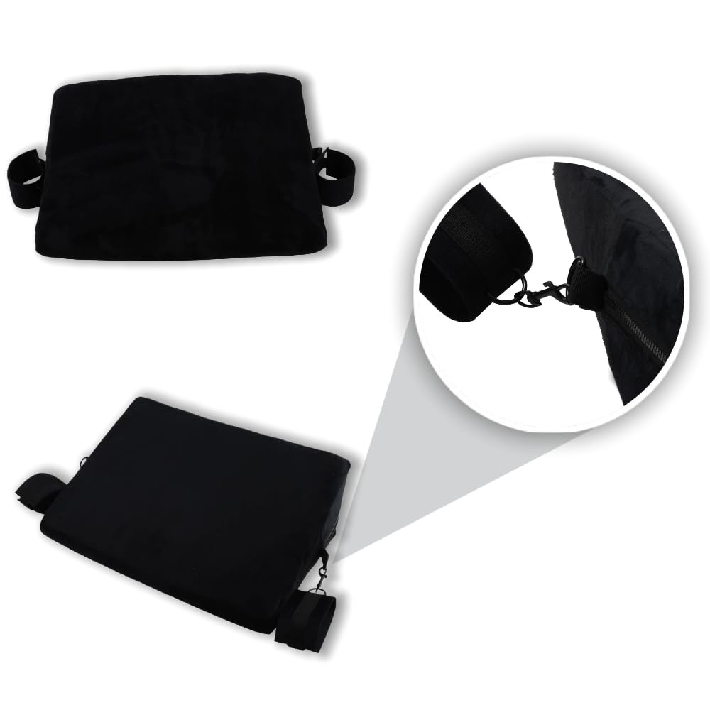 Correa de nylon negra para ejercicios de yoga con esterilla de yoga, set de entrenamiento físico, adecuada para estudios de como accesorio de ayuda para estiramientos
