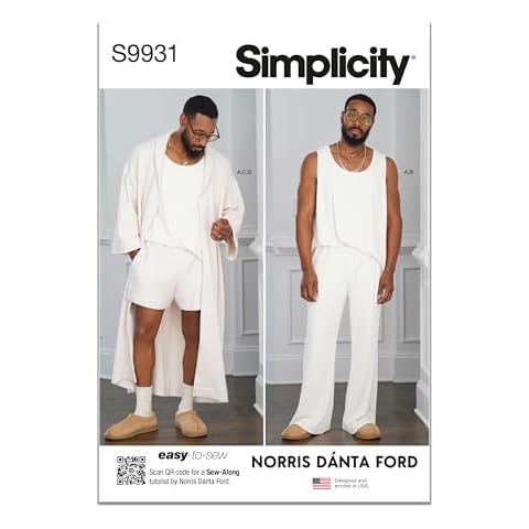 Simplicity S9931 Men's Lounge Set Cover