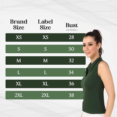 Image of TRASA Women's Sleeveless Rib Knitted Cotton Racer Back Tank Tops Collared Neck Crop Tank Tops - Available Sizes -XS, S, M,L,XL,2XL