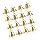 MUSISALY 100個 金色ベル ペンダント用チャーム コンパクトで吊り下げ簡単 レトロ風手作り工芸装飾 パーティーや祭典の温かい雰囲気作りに