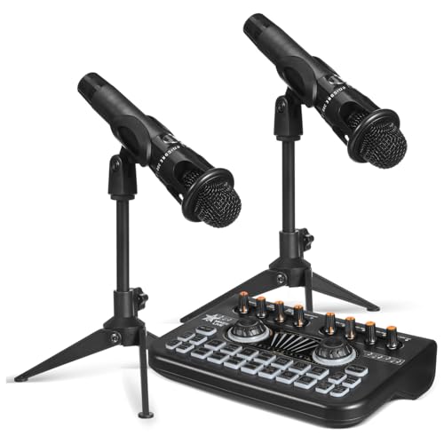 Pack microphone de studio et table de mixage pour podcast et PC
