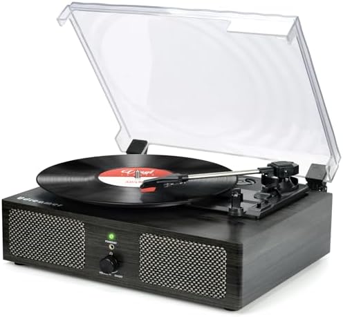 VOKSUN Platine Vinyle, Tourne Disque Vintage Bluetooth Vinyles LP ...